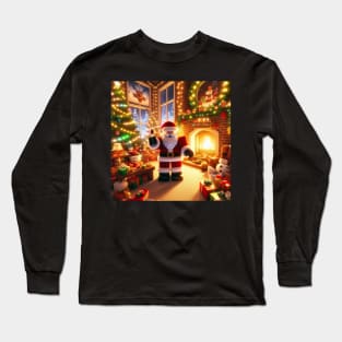 Roblox Christmas Santa Claus Long Sleeve T-Shirt